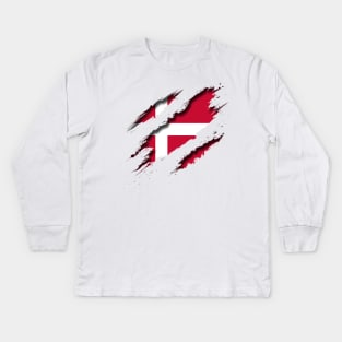 Denmark Shredding Kids Long Sleeve T-Shirt